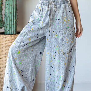 Oli and Hali ELASTIC WAIST CARGO JEANS